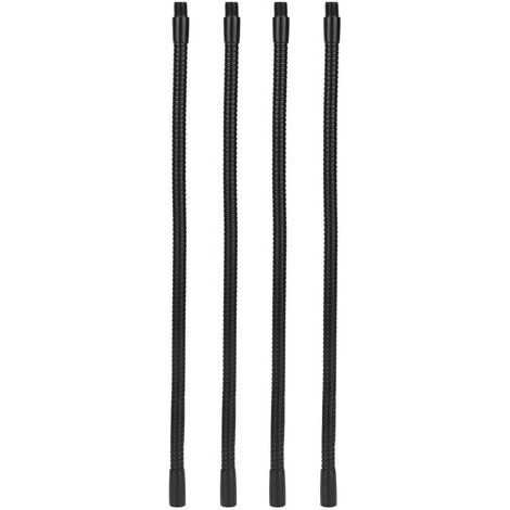 BUNTHAUS Tuyau de lampe à col de cygne en aluminium, calibre 10mm, Flexible, pour lampe de Table et de bureau, raccords d'éclairage 35cm, 4 pièces (1/5)