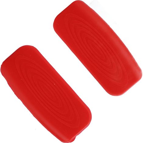 2er-Pack Silikon-Topfgriff-Überzug, hitzebeständige Topfgriffhülle, hitzebeständiger Pfannengriffüberzug für Küche, Kochen und Backen, Rot (1/5)