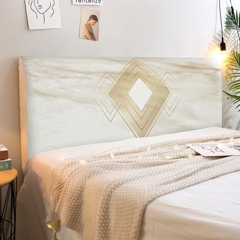Copritestiera XL per testiere di altezza compresa tra 50 e 65 cm, lunghezza 190 cm e spessore inferiore a 30 cm. Copritestiera antipolvere. (1/5)