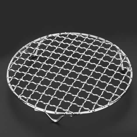 Grille de barbecue en acier inoxydable antiadhésif, filet pour poisson et viande, accessoire de cuisson extérieur (1/4)