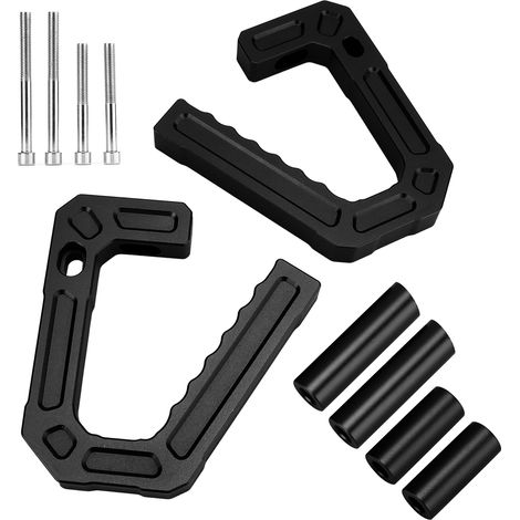 Vorderer Haltegriff aus Aluminiumlegierung für Jeep Wrangler JK 2007-2018, schwarz, für den Fahrzeuginnenraum (1/5)