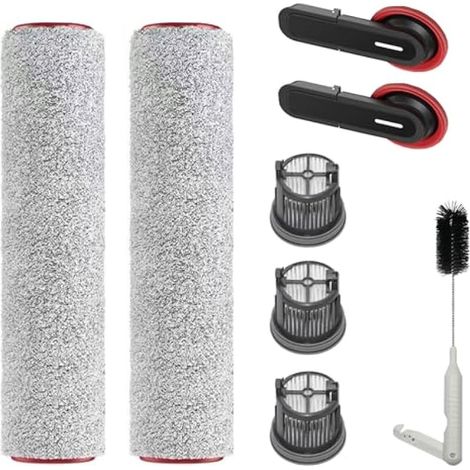 Lot de 2 rouleaux de brosse et filtre pour aspirateur sec et humide pour Mova X4 Pro/M50 Ultra/X4 Plus, 2 rouleaux de brosse M50 Ultra et 3 filtres (1/5)