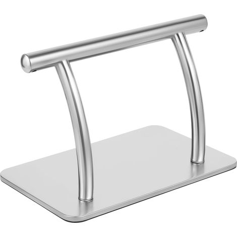 Repose-Pieds en Acier Inoxydable Professionnel,30 x 19cm Générique Kit Repose-Pieds for Bar Commercial Repose Pieds de Coiffure de Salon Spa,Massage Ongles Surface Polie(Argent) (1/5)