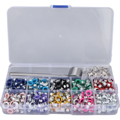 Ensemble de boucles à œillet électroplaquées couleur fer pour boîte à outils (5 mm) (1/5)