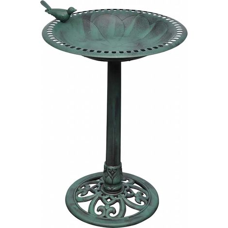 Bain pour oiseaux avec oiseau décoratif (1/3)