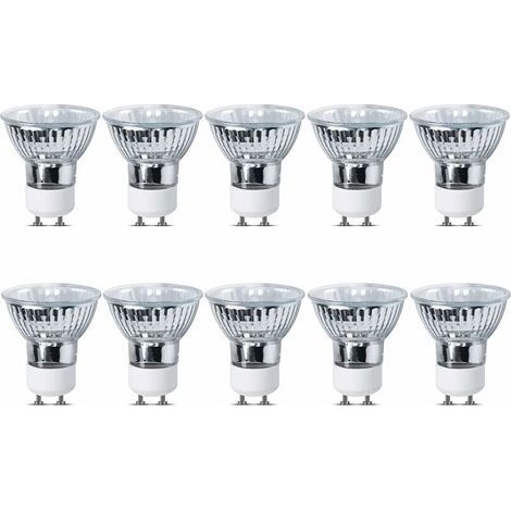 Ampoules halogènes GU10 35W dimmables – 220-240V – 360lm – 2700K blanc chaud – Lot de 10 – Installation facile (1/5)