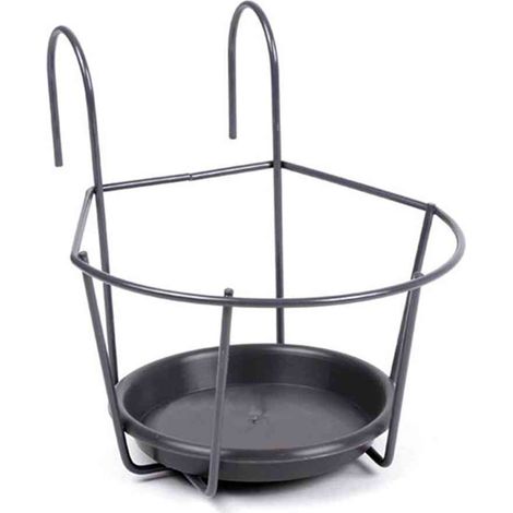 Blumentopfhalter zum Einhängen grau, Ø 22 cm (1/2)