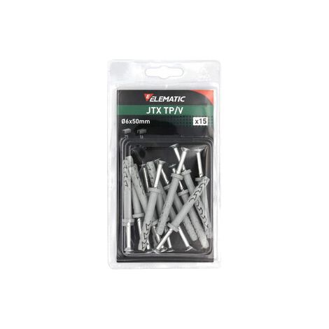 ELEMATIC BLISTER TASSELLO JTX TP/V 6X50 C/VITE 15 PZ- 10,0 confezione