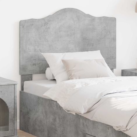 Kopfteil Beton Grau Holzwerkstoff