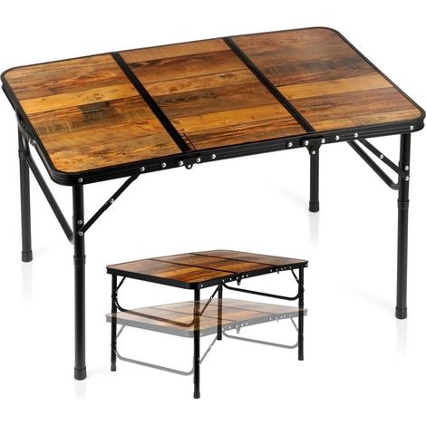 Folding aluminum camping table adjustable height 90x60 cm 235492434 (1/5)