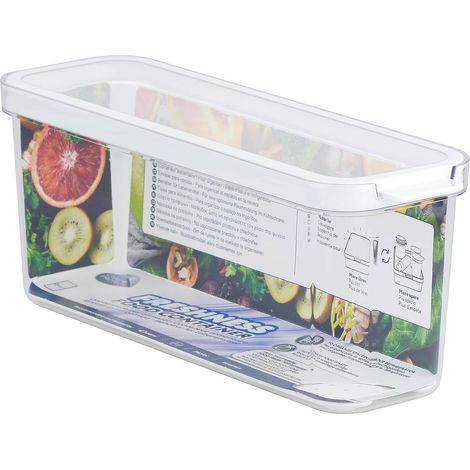 CARE + PROTECT Contenitore per alimenti intelligente, l’organizer per frigorifero, ottimamente impilabile, protegge gli alimenti dall'umidità e mantiene il cibo fresco più a lungo, 2 L (1/4)