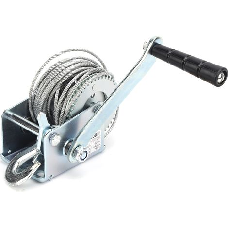 Treuil manuel à verrouillage automatique, manivelle, outil d'élingue de levage, accessoires pour petites grues, capacité 600 lb (1/5)