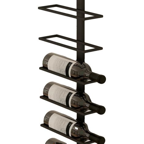 Cave à vin, construction en acier, capacité de 10 bouteilles, murale, dimensions 27x10x116 cm, charge maximale 20 kg (1/5)