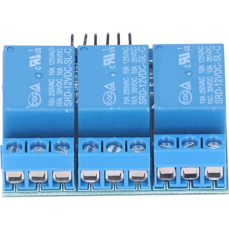 3-Kanal-12-V-Hochspannungsrelaismodul, Relaisplatine mit isoliertem Optokoppler, High/Low-Pegel-Triggerung, 3,3-V-12-V-Stromversorgung (1/5)