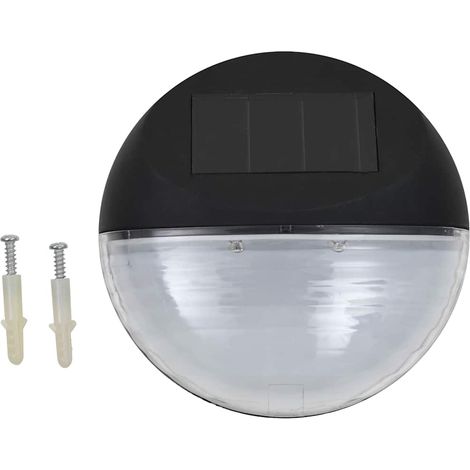 Maison Exclusive - Lampade Solari da Parete da Esterno a LED 24 pz Rotonde Nere