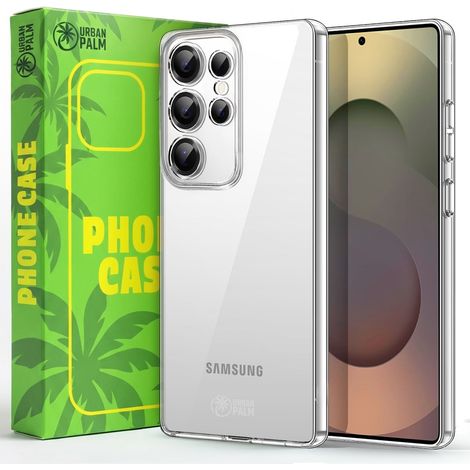 UrbanPalm Hülle für Samsung Galaxy S25 Ultra, Silikon, Transparent (1/5)