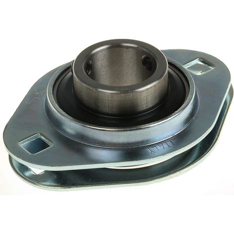 Roulement SKF, diam int 25mm, 2 trous de fixations en Acier Pressé ( Prix pour 1 )