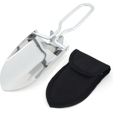 Pelle jardin pliante inox manche bois plantation pots pépinière (1/5)