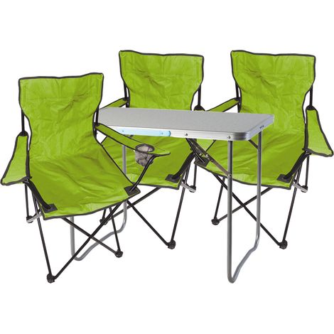4-teiliges Campingmöbel Set lime-MMC330870+3xMPO2470 (1/5)