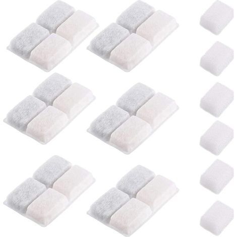 6er-Pack Ersatzfilter für Trinkbrunnen für Katzen und kleine Hunde - 6er-Pack Ersatzfilter für Trinkbrunnen für Katzen und kleine Hunde (1/5)