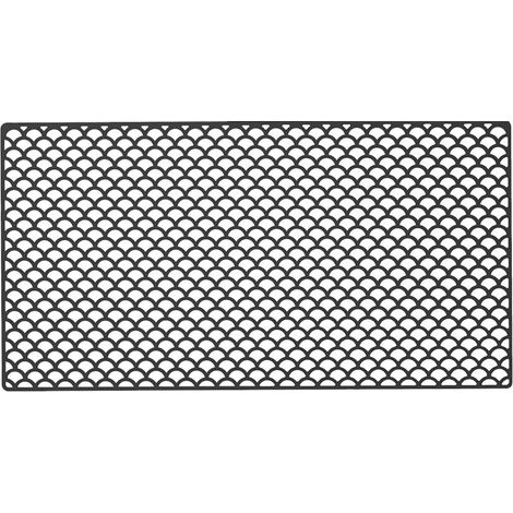 Große, rutschfeste Silikon-Spülbeckenmatte, hitzebeständig, individuell gestaltbar, abwaschbar, 76 x 40 cm (schwarz).
