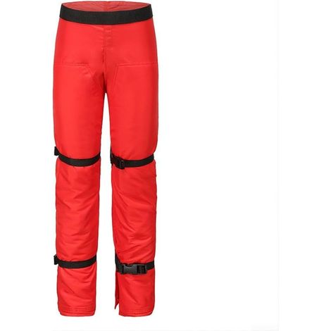 Tablier de protection pour tronçonneuse pour homme et femme avec ceinture réglable et sangles de jambe pour protection forestière pour travaux de coupe en plein air 1000D polyester (1/5)