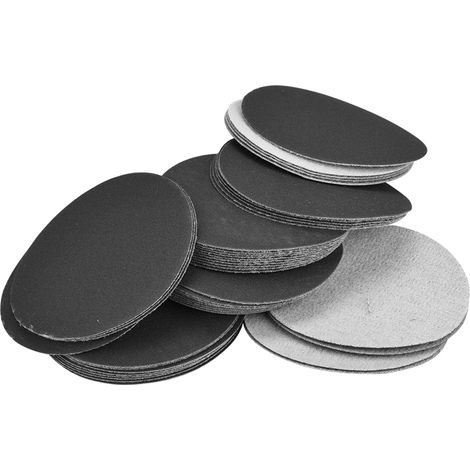 50 disques de ponçage auto-agrippants de 75 mm, papier abrasif (grain 400)