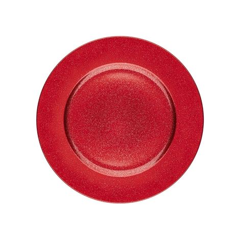 Platzset mit Glitzer, Durchmesser 33 cm, rot, Altom Design