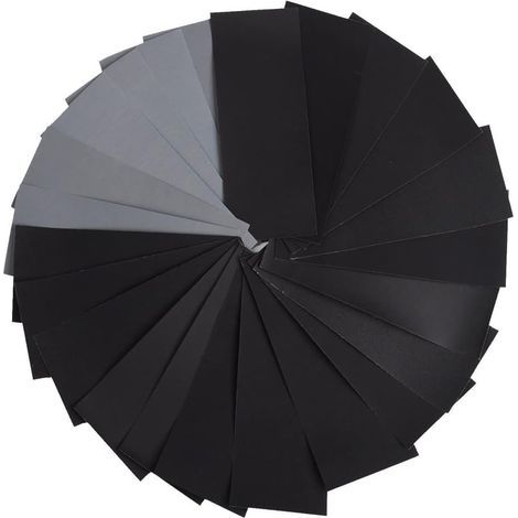 AIDUCHO 36-teiliges Schleifpapier-Set, 23 x 9,3 cm Nass-/Trockenschleifpapier, Körnung 400/600/800/1000/1200/1500/2000/2500/3000 (4 x 9 Blätter) (1/5)