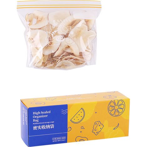Sacs de Conservation Alimentaire Réutilisables Transparents, Fond Élargi pour un Meilleur Rangement - 15 Pièces - Idéaux pour Maison et Voyage (1/3)