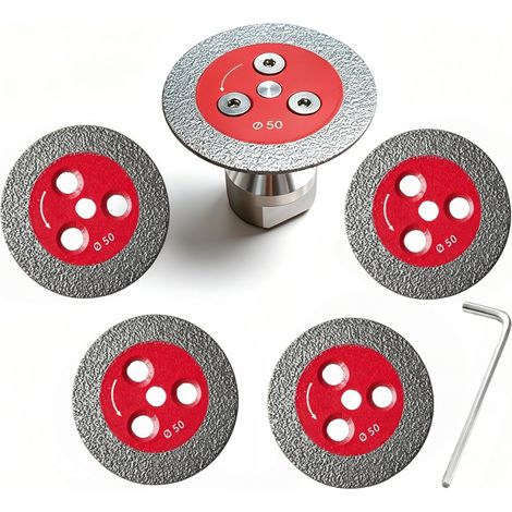 Mini Disque Diamant 50mm 5pcs + Bride M14 coupe verre carrelage pierre (1/5)