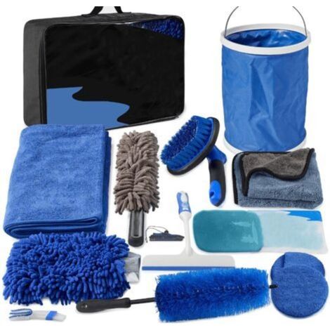Kit complet de haute qualité pour le lavage automobile – chiffons hivernaux, boîte à outils et accessoires professionnels (1/2)