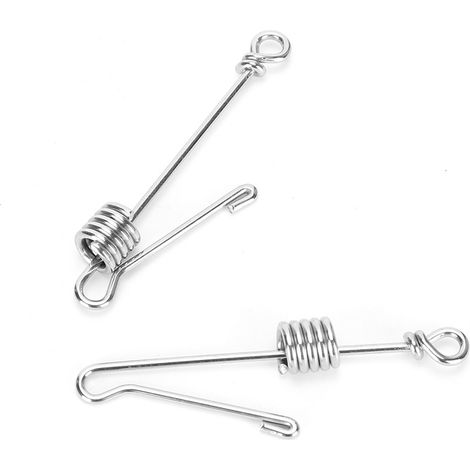 2PCS Cadre de support pour perroquets en acier inoxydable Anneau de pied Boucle de jambe d'ouverture anti-chute (L) (1/5)