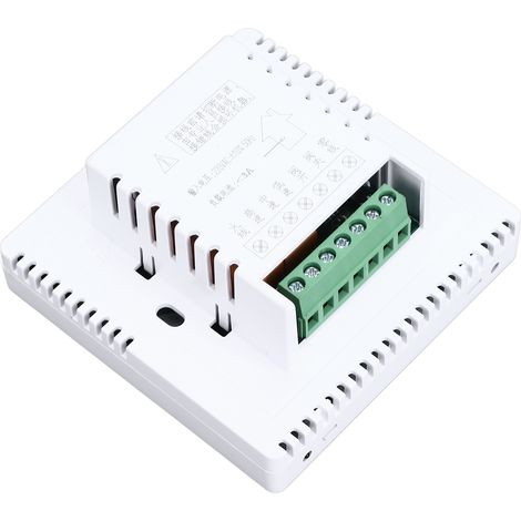 Thermostat numérique avec boîtier en PC/ABS, commandes par boutons, capteur NTC et écran LCD. Thermostat d'hôtel pour climatiseur. (1/5)