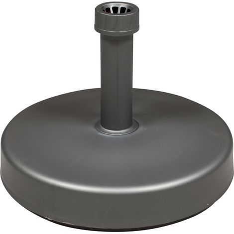 VCSonnenschirmständer silber Ø 45 cm, Rohr 18-54 mm, ca. 25 Liter, silber (1/2)