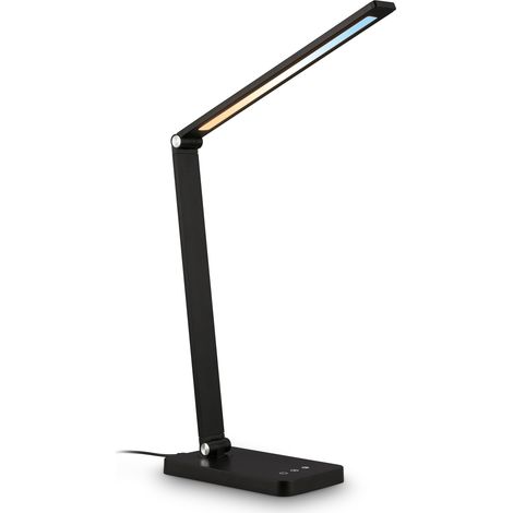 Lampe De Bureau LED Orientable Touch Dimmable CCT Noir 38 cm (1/5)