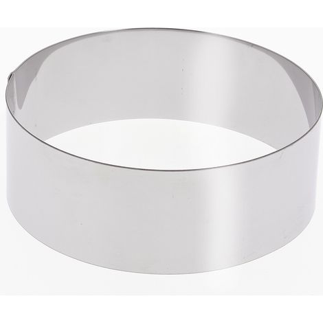 Cercle inox 28 cm haut 6 cm pour vacherin et autres pâtisseries