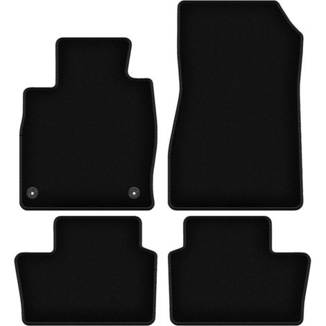 Tapis de sol basiques en velours noir pour : Nissan Juke II F16 crossover (2019-) (1/5)