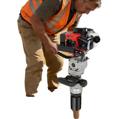 Gasbetriebener T-Post Treiber, 32,6cc 2-Takt-Motor, 0,9kW Leistung, Schlagenergie 20-45J, Kraftstoffkapazität 0,9L, Gewicht 13kg (1/5)