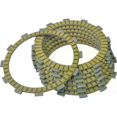 Disques d'embrayage de friction pour moto (7 pièces) compatibles avec Suzuki SFV400A Gladius 400 (2010-2018), DL650 V-Strom 650 (2004-2024), DL650A (2007-2024) et DL650XA (2015-2024). (1/4)
