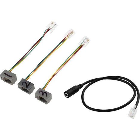 RJ9 4P4C Stecker auf 3,5-mm-Buchse Adapterkabel mit 3,5-mm-Headset-Anschluss auf RJ9 (1/5)