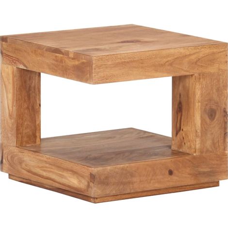 Table basse de salon  Bout de canapé  Tables d'appoint pour chambre 45x45x40 cm Bois d'acacia massif XTT487 (1/5)