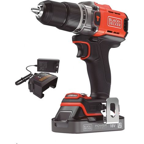 Taladro percutor 18v 13mm c/ bateria bcd383d1xk-qw BLACK&DECKER