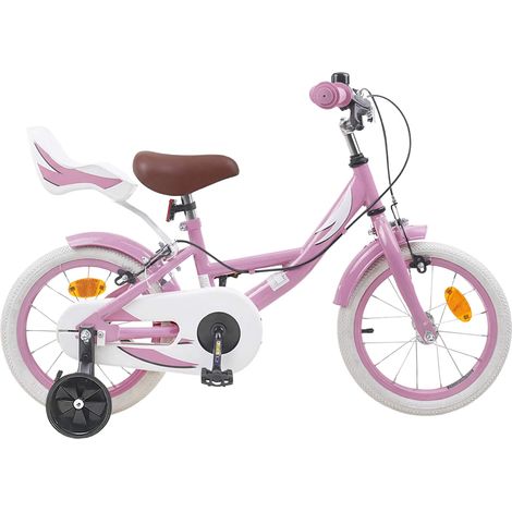 Teenpull – Kinderfahrrad 16 Zoll für 4-6 Jahre alt Hellrosa (1/5)
