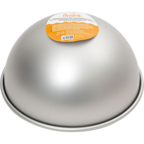DECORA, 0062956, Stampo Professionale Mezza Sfera Ø 18 x 9 h cm, In Alluminio Anodizzato, Senza Punti di Saldatura, Design Professionale (1/5)