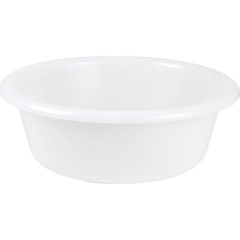 Cuvette Ronde 36cm 6.5l Blanc Alimentaire - Aluminium Et Plastiq