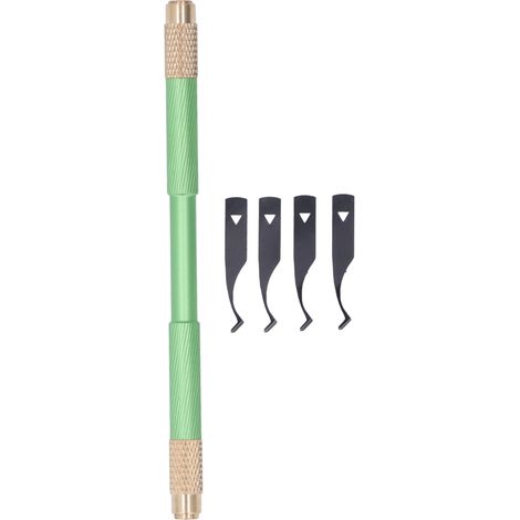 Lame de dépose de colle pour puces BGA, lames fines pour CPU, kit d'outils de maintenance en vert (1/5)