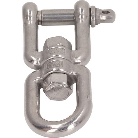 Manille à double mâchoire professionnelle robuste en acier inoxydable 304, dispositif de serrage pour corde d'escalade et balançoire, 12 mm / 0,47 po (1/5)