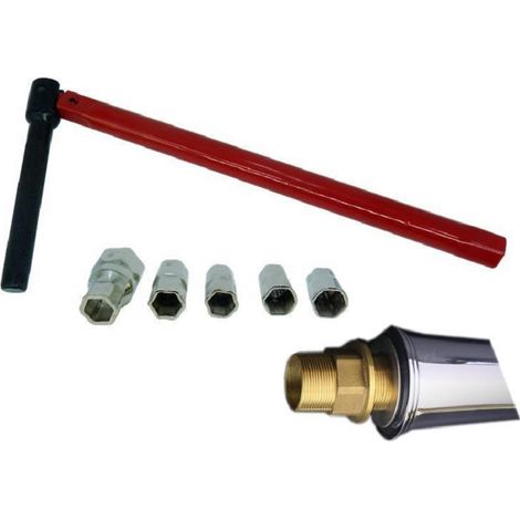 Clé Robinet Jeu de Clés à Écrou de Robinet sur Pied Clé de Robinet sur Pied Outil pour L'installation de Robinets 8-14 mm (1/5)