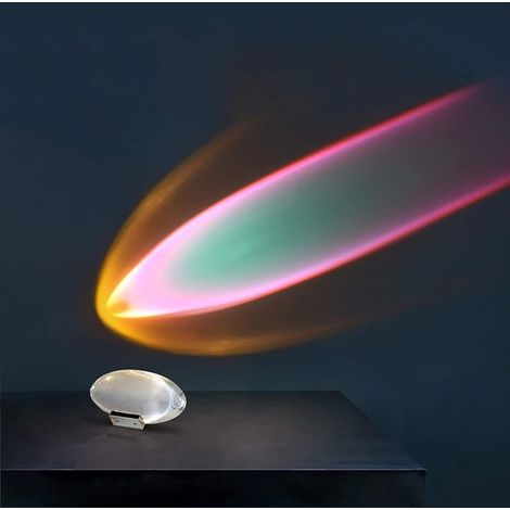 Lámpara de pared，lámpara de proyección LED Sunset，lámpara de pie USB，luz nocturna de cristal de cuarzo natural transparente，9 × 4,5 cm (1/5)
